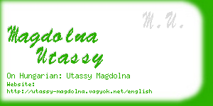 magdolna utassy business card